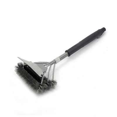 Щітка LoveGrill поздовжня потрійна зі Шкребко, нержавіюча сталь