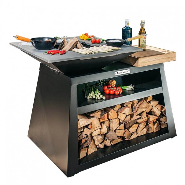 Купить Дров'яний гриль-вогнище Quan Medium острів CARBON - QN90055 в магазине Grill Point