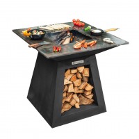 Дров'яний гриль Quan Quadro Premium Large Carbon 100 х 100