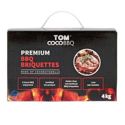 Кокосові брикети для гриля TOM COCOCHA, 4 кг