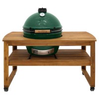 Керамічний гриль Big Green Egg XL в столі з акації