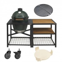 Керамический гриль Big Green Egg MEDIUM  в модульном столе 