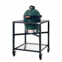 Керамический угольный гриль Big Green Egg MEDIUM каркасном столе