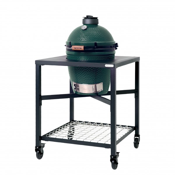 Купить Керамический угольный гриль Big Green Egg MEDIUM каркасном столе - 1001070 в магазине Grill Point