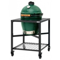 Керамический угольный гриль Big Green Egg LARGE в каркасном столе