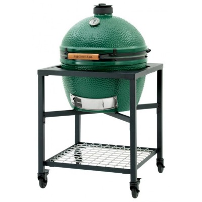 Керамический угольный гриль Big Green Egg XLARGE в каркасном столе