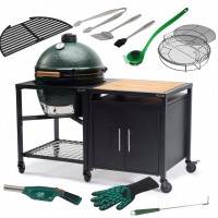 Комплект Big Green EGG XL в модульном столе и аксессуарами