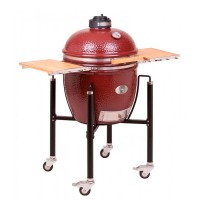 Керамічний гриль Monolith Classic Pro 1.0 Red (Червоний) з підставкою на колесах