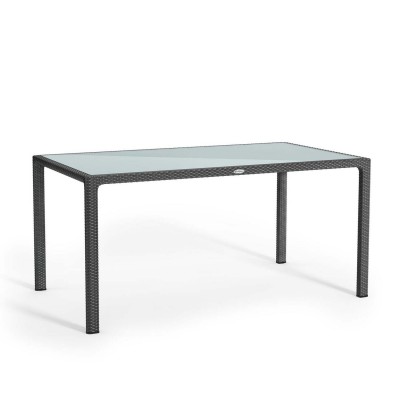 Садовый обеденный стол Lechuza, 160 х 90 см, серый