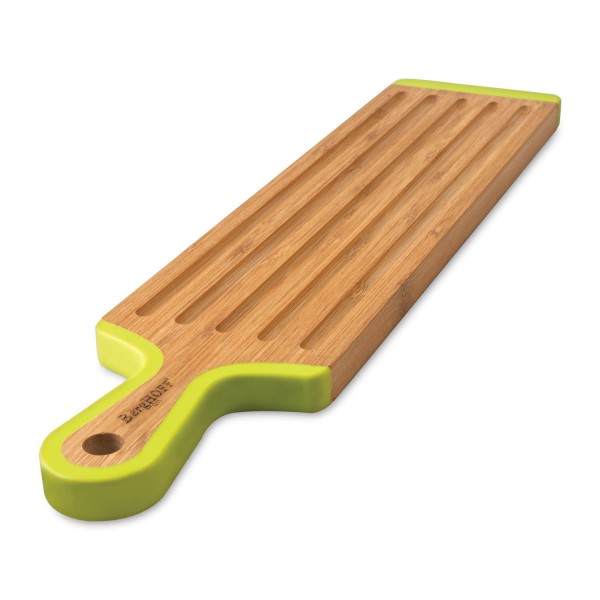 Купить Доска разделочная длинная BergHOFF, бамбуковая с длинной силиконовой ручкой - 1101699 в магазине Grill Point