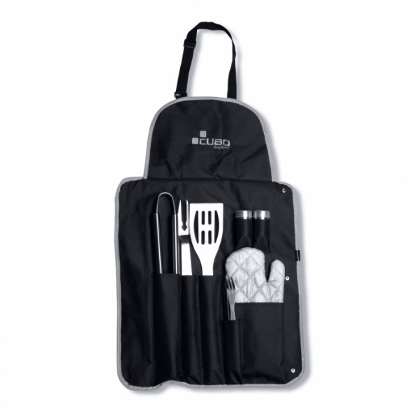 Купить Набор для гриля BergHOFF CUBO в фартухе, 9 предметов - 1108193 в магазине Grill Point