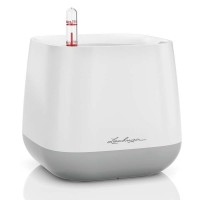 Кашпо Lechuza YULA белый/серый