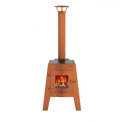 Мангал-камин с грилем Dr.Fire DAMM