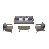 Комплект для отдыха на 5 человек HIGOLD LEO 206330 серый