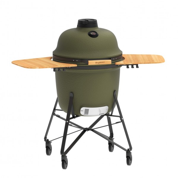 Купить Керамический угольный гриль BergHOFF, зеленый матовый - 2415710 в магазине Grill Point