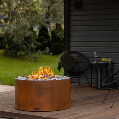 Костровая чаша OXA Round из CorTe