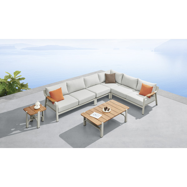 Купить Угловой комплект для отдыха Higold VISCONTI (Textilene) белый 3019210 - 3019210 в магазине Grill Point