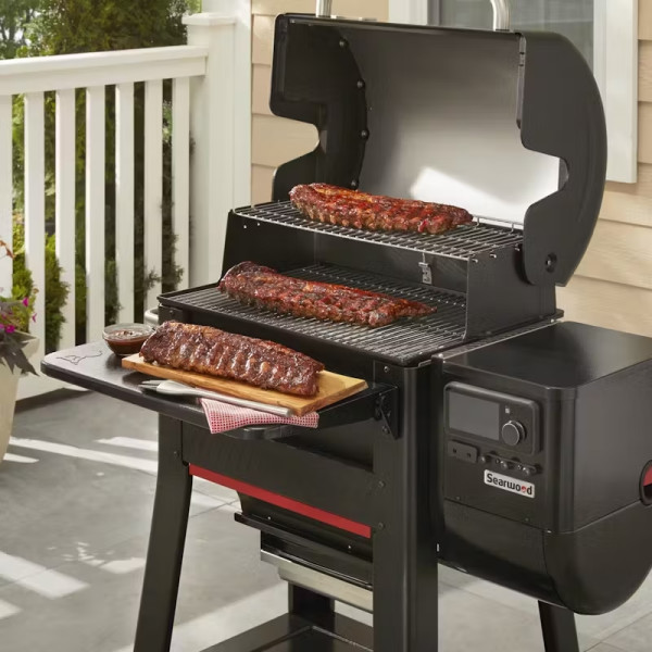 Купить Сталевий складаний передній стіл для Weber SEARWOOD 600 - 3400108 в магазине Grill Point