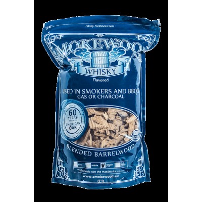 Тріска для копчення Smokewood Віскі, велика, 0,85 кг