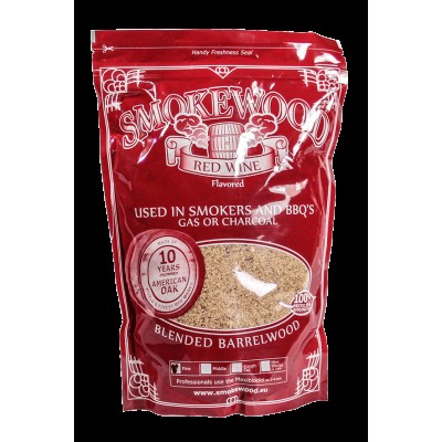 Тріска для копчення Smokewood Червоне вино, дрібна, 0,95 кг