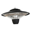 Электрический инфракрасный обогреватель подвесной GRILLI 1500w, черный 42см - 77009540 фото_1 
