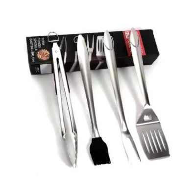 Набір для барбекю 4 предмета із нержавіючої сталі GRILLI