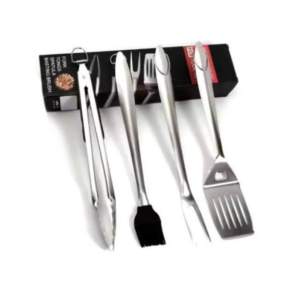 Купить Набор для барбекю 4 предмета из нержавеющей стали GRILLI - 777116 в магазине Grill Point