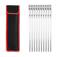 Набор шампуров 10 шт в чехле, нержавеющая сталь GRILLI