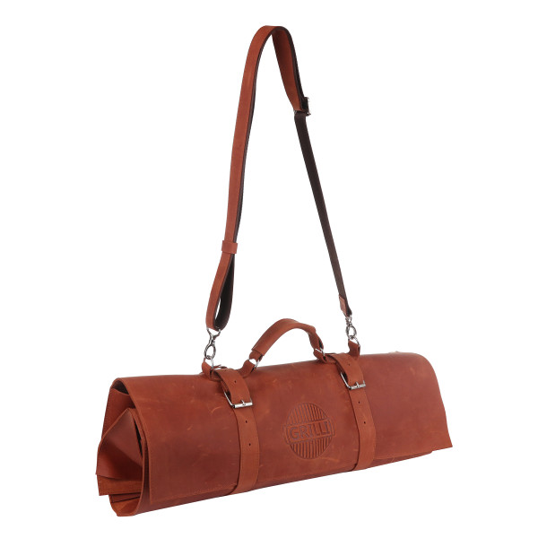 Купить Скрутка для барбекю инструментов кожаная TM GRILLI - 77716 в магазине Grill Point