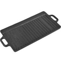 Чугунная плита-планча с ручками 40х20х1,5 см.