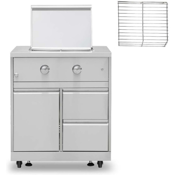 Купить Встроенный модуль с двойной газовой конфоркой из нержавеющей стали GRILLI - 777333 в магазине Grill Point