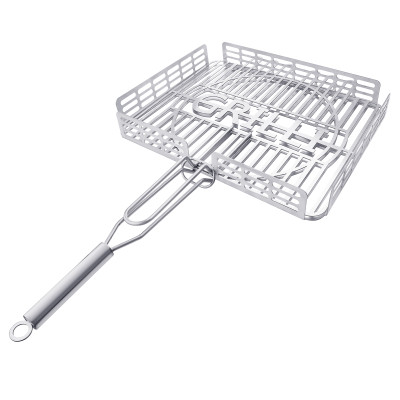 Решітка-гриль для барбекю з харчової нержавіючої сталі 1.5мм 42*32см GRILLI