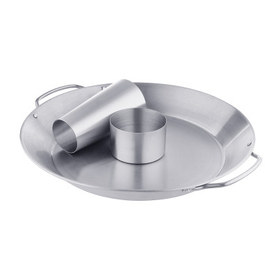 Стойка для курицы с поддоном нерж GRILLI