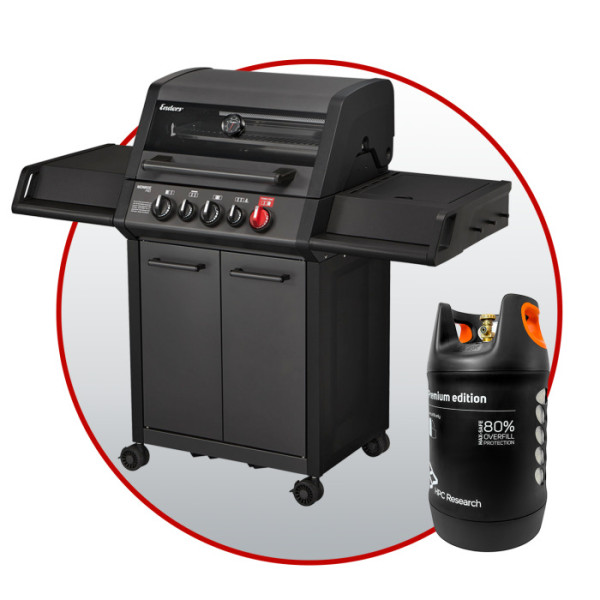 Купить Гриль газовый Enders Monroe Pro 3 SIK Turbo SHADOW+ балон 24,5 л - 838133NP24 в магазине Grill Point