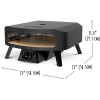Піч для піци на газу COZZE 17" CLASSIC ROTANTE, чорна - 90437 фото_1 