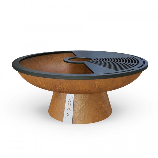 Купить Кострова чаша-вогнище AHOS FIRE PIT 850, іржавий - AHOS-FIR-PIT-850 в магазине Grill Point