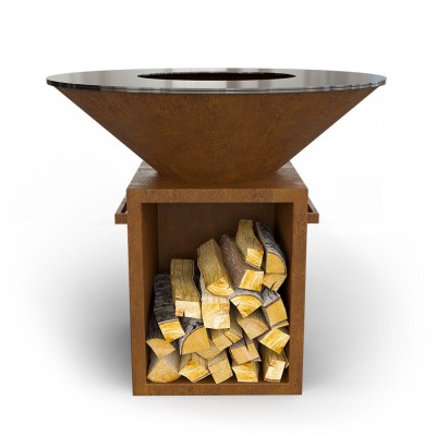 Дровяной гриль-мангал AHOS BOX, ржавый