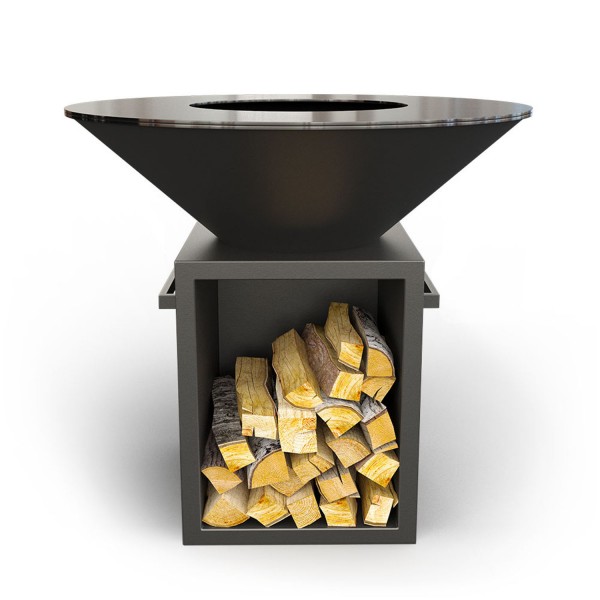 Дров'яний гриль-мангал AHOS BOX, чорний - AHOS_BOX_1000_BL Купить Дров'яний гриль-мангал AHOS BOX, чорний - AHOS_BOX_1000_BL в магазине Grill Point