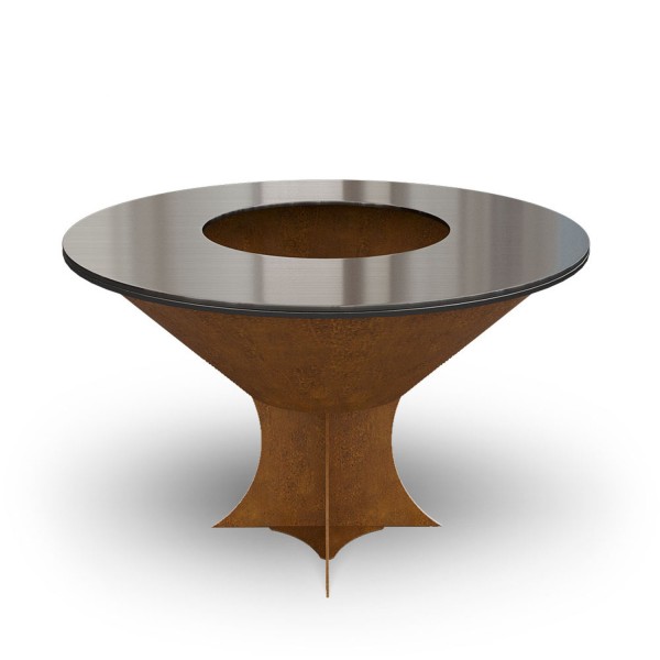 Купить Дров'яний гриль-мангал AHOS OLYMPIC 1000 LOW, іржавий - AHOS_OLYMPIC_1000_LOW в магазине Grill Point