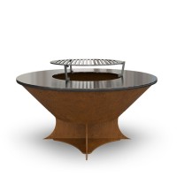 Дров'яний гриль-мангал AHOS OLYMPIC 750 LOW, іржавий