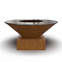 Дров'яний гриль-мангал AHOS ORIGINAL LOW, іржавий