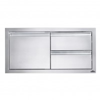 Встроенный элемент с 2 выдвижными ящиками и отсеком с дверью 91 х 41 см Napoleon