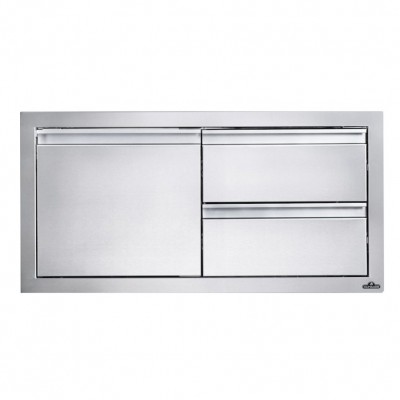 Вбудований елемент з 2-ма висувними ящиками та відсіком з дверима 91 х 41 см Napoleon