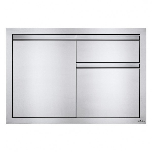 Купить Встраиваемый элемент с 2-мя выдвижными ящиками и отсеком с дверью, малый 91х61 см Napoleon - BI-3624-1D2DR в магазине Grill Point