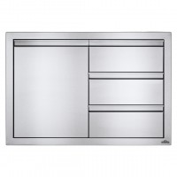 Встраиваемый элемент с 3-мя выдвижными ящиками и отсеком с дверью, малый 91х61 см Napoleon