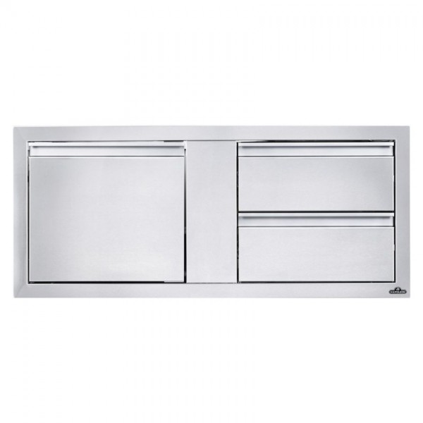 Купить Встроенный элемент с 2 выдвижными ящиками и отсеком с дверью 107 х 41 см Napoleon - BI-4216-1D2DR в магазине Grill Point