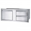 Встроенный элемент с 2 выдвижными ящиками и отсеком с дверью 107 х 41 см Napoleon - BI-4216-1D2DR фото_1 
