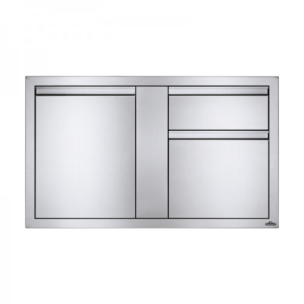 Купить Встраиваемый элемент с выдвижным ящиком, отсеком для мусора и отсеком с дверью, большой 107х61 см Napoleon - BI-4224-1D1W в магазине Grill Point