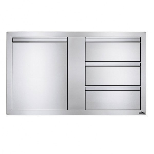 Встраиваемый элемент с 3-мя выдвижными ящиками и отсеком с дверью, большой 107х61 см Napoleon - BI-4224-1D3DR Купить Встраиваемый элемент с 3-мя выдвижными ящиками и отсеком с дверью, большой 107х61 см Napoleon - BI-4224-1D3DR в магазине Grill Point