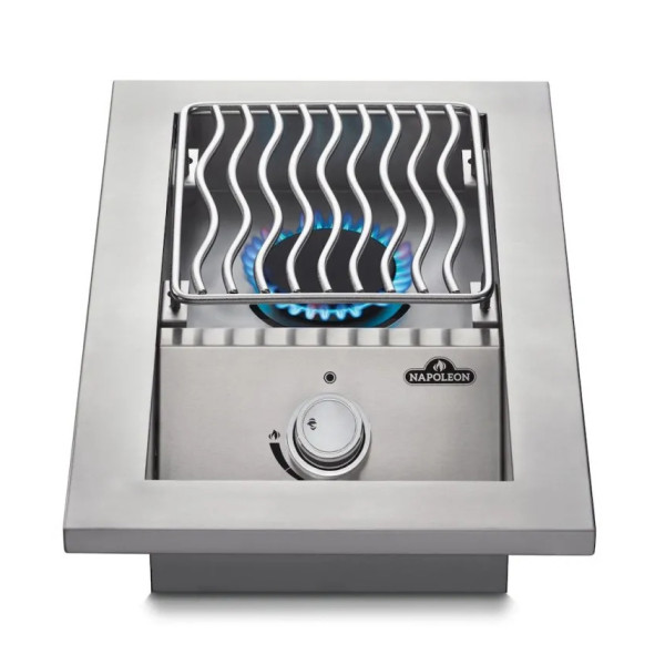 Купить Одинарная конфорка Napoleon 500 для встраивания с крышкой из нержавеющей стали - BI10RTPSS в магазине Grill Point